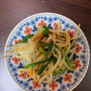 カット野菜でつくる、梅風味野菜炒め